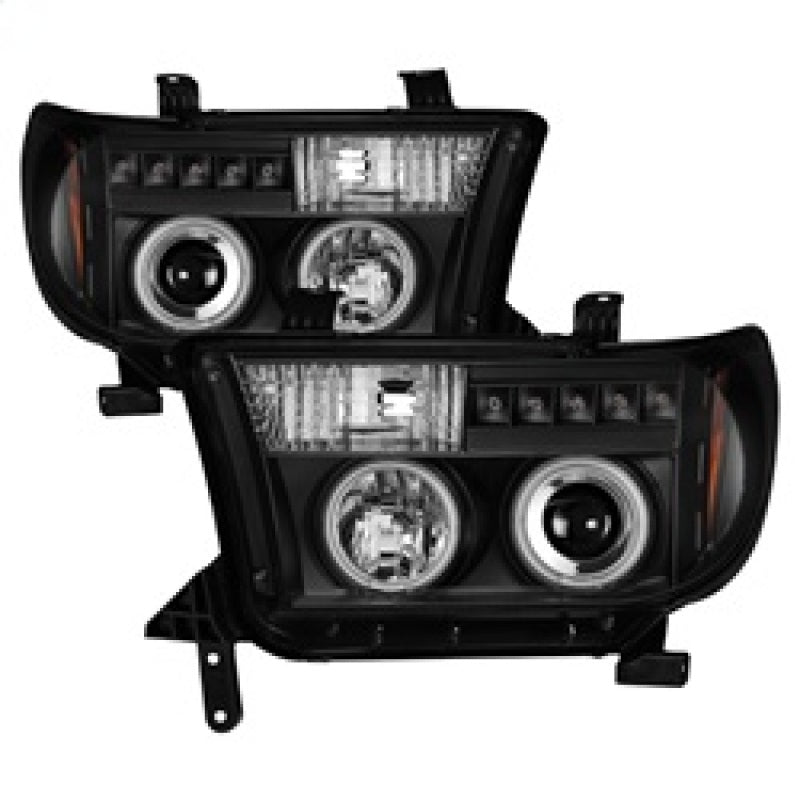 Phares de projecteur Spyder Toyota Tundra 07-13 CCFL Halo LED Blk PRO-YD-TTU07-CCFL-BK