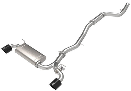 aFe POWER Takeda 2021 Toyota Supra 2.0L (t) 2.5in-3in 304 SS CB Échappement avec embouts noirs