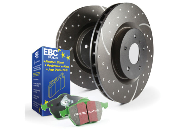 Kits EBC S10 Plaquettes Greenstuff et rotors GD