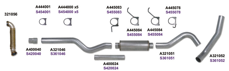 KIT Diamond Eye 4 po CBSGL avec TDP AL 06-07 Chevy/GMC 6,6 L Duramax 2500/3500