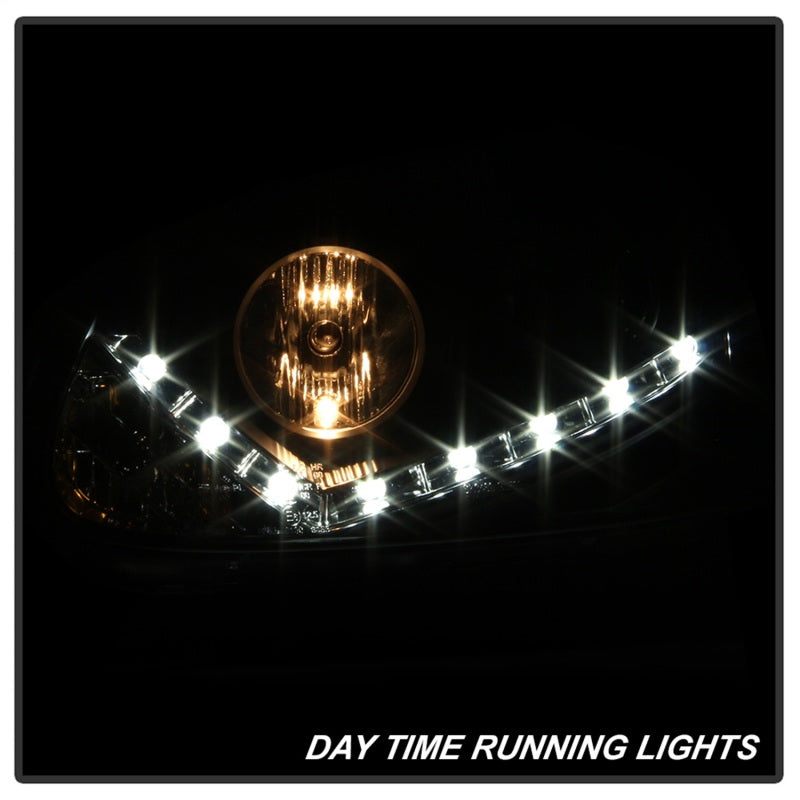 Spyder Volkswagen GTI 06-09/Jetta 06-09 Modèle halogène uniquement - DRL Noir PRO-YD-VG06-DRL-BK