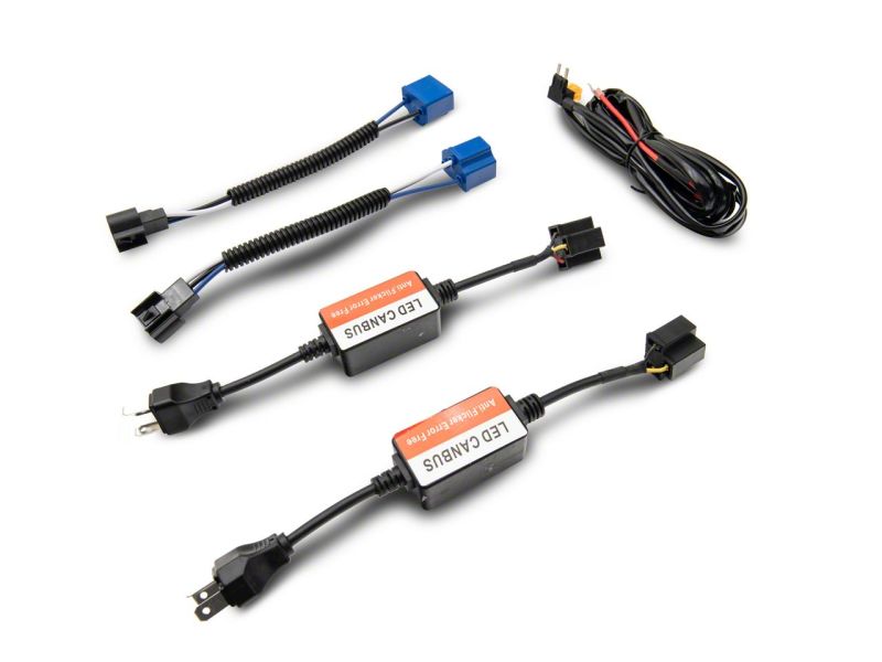 Phares à LED Raxiom 07-18 Jeep Wrangler JK Axial Spider avec halo Angel Eye - Boîtier noir (lentille transparente)