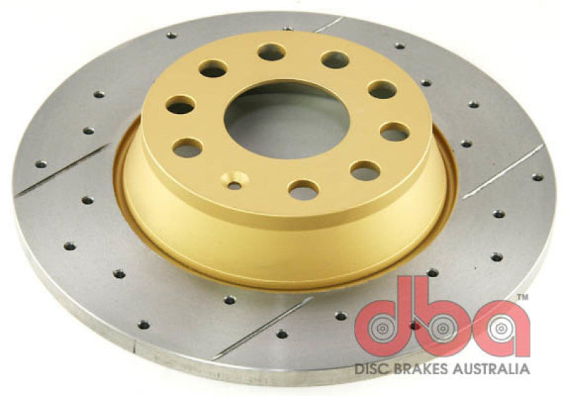 DBA 06-09 Volkswagen GTI Rear Drilled & Slotted Street Series Rotor