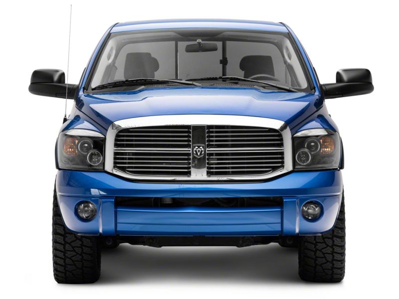 Phares de projecteur à LED Raxiom 06-08 Dodge RAM 1500 - Boîtier noir (lentille transparente)