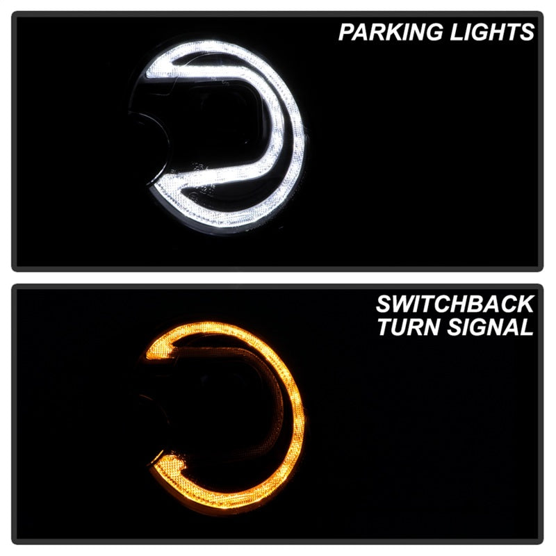 Phares de projecteur Spyder Mini Cooper 07-12 V2 Xénon/HID uniquement - Noir PRO-YD-MC07V2HIDSI-SBLB-BK