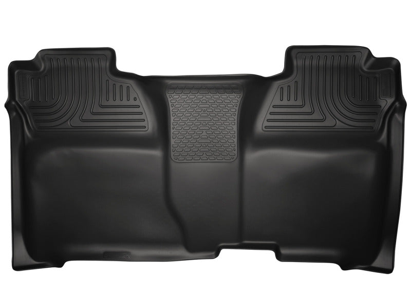 Revêtements de sol de siège arrière noirs Husky Liners 14 pour Chevrolet Silverado 1500/GMC Sierra 1500 WeatherBeater