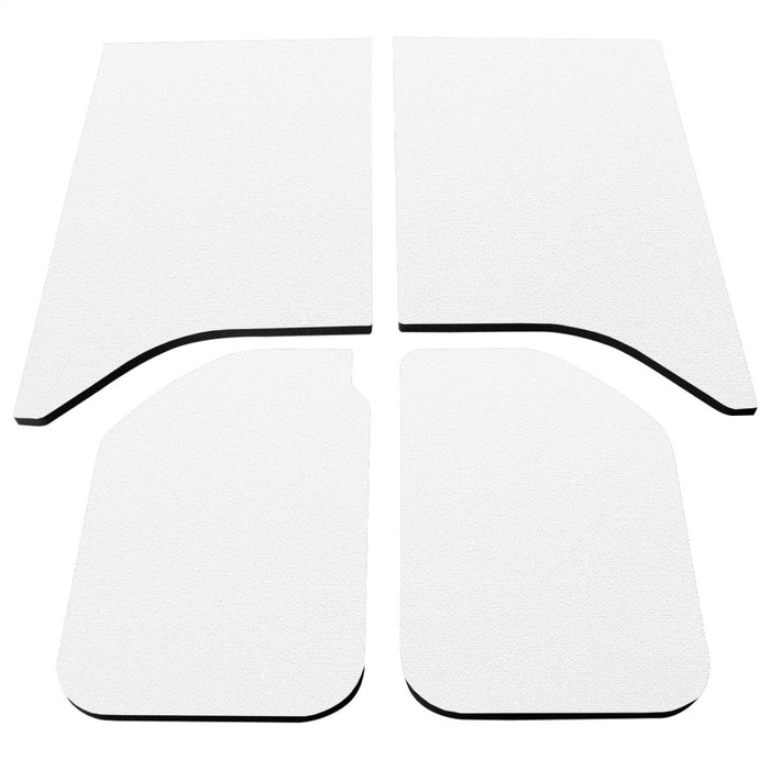 Tapis de toit pour Jeep Wrangler JK 2 portes DEI 11-18 - 4 pièces - Blanc