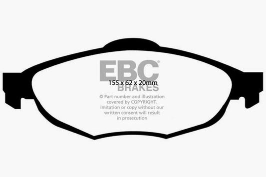 EBC 01-06 Chrysler Sebring Sedan 2.4 Ultimax2 Front Brake Pads