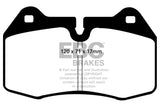 Plaquettes de frein avant EBC Yellowstuff pour BMW M5 3.8 (E34) 94-99