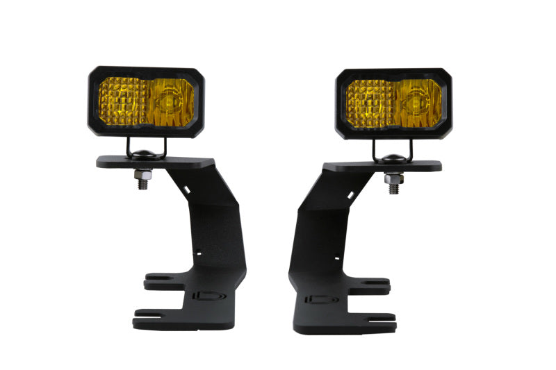 Kit de feux de fossé à DEL SSC2 pour Silverado/Sierra 14-19 de Diode Dynamics - Combo jaune sport