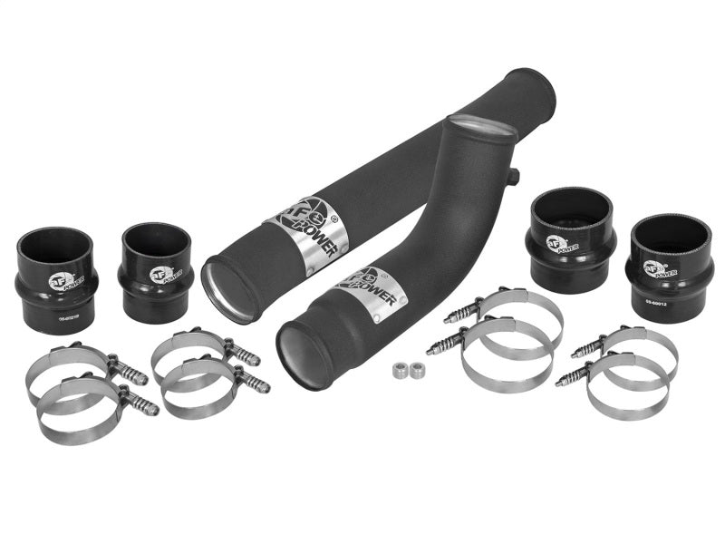 Tubes de refroidisseur intermédiaire côté chaud et côté froid aFe BladeRunner 2,75 pouces 3,5 pouces avec kit de colliers de serrage 10-12 Dodge 6,7 L