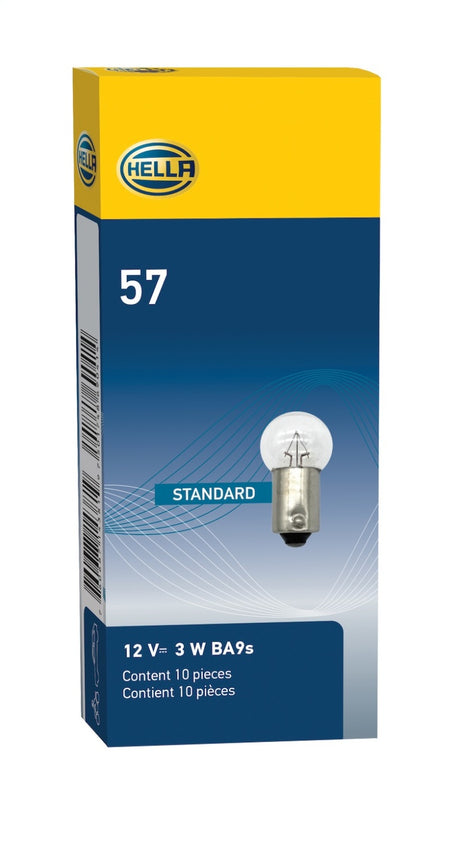 Ampoule Hella 57 12V 3W BA9s G4.5