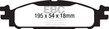 EBC 11+ Ford Explorer 2.0 Turbo 2WD Greenstuff Front Brake Pads