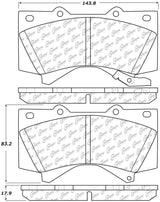 StopTech Plaquettes de frein avant pour camion et SUV Lexus LX570 2008