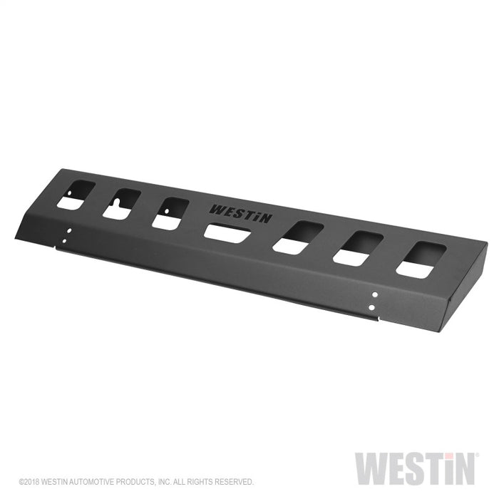 Plaque de protection pour pare-chocs avant Westin 18-19 Jeep Wrangler JL – Noir texturé