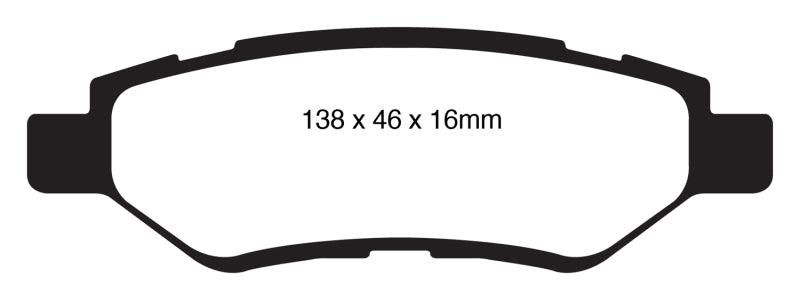 Plaquettes de frein arrière Redstuff EBC 08-13 Cadillac CTS 3.0