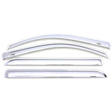 Déflecteurs de vitres avant et arrière AVS 99-16 Ford F-250 Super Duty Supercrew Ventvisor 4 pièces - Chrome