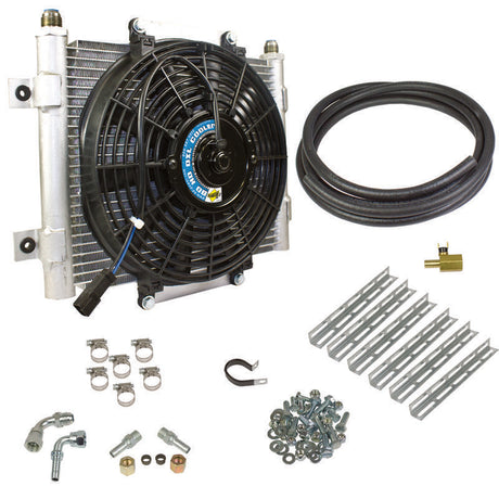 Refroidisseur d'huile de transmission BD Diesel Xtruded - Conduites de refroidisseur de 5/16 pouces