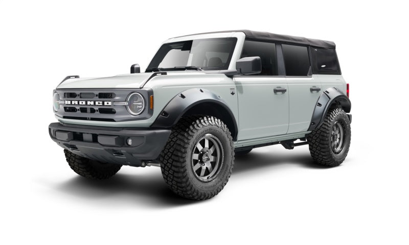 Élargisseurs de toit style poche Bushwacker 2021+ Ford Bronco 4 portes 4 pièces - Noir