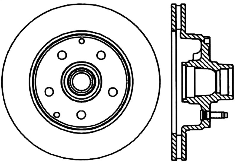 Disque de frein avant gauche fendu et percé CRYO pour GMC Safari RWD 98-02 StopTech