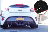 Bavette garde-boue Rally Armor 12-18 Hyundai Veloster noire UR avec logo argenté