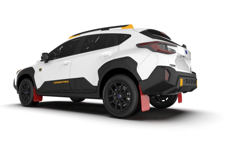 Rally Armor - Subaru Crosstrek 2024 (Wilderness uniquement) Garde-boue rouge UR avec logo blanc - Aucun perçage requis