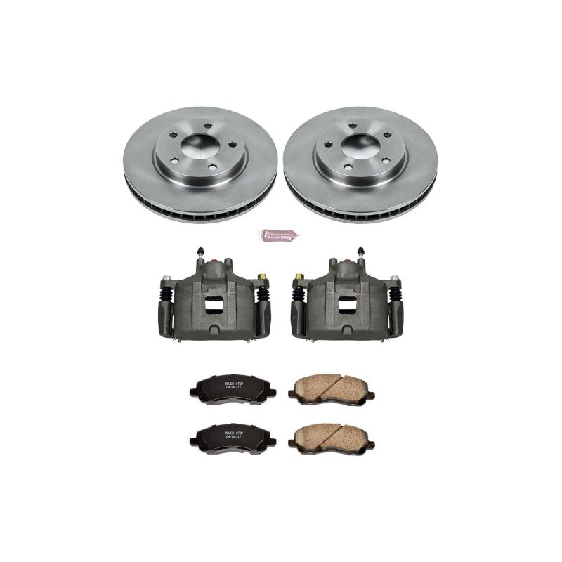 Kit de freins avant Power Stop Autospecialty avec étriers pour Mitsubishi Lancer 08-17