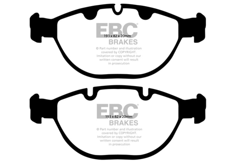 Plaquettes de frein avant EBC 02-04 BMW X5 4.6 Ultimax2