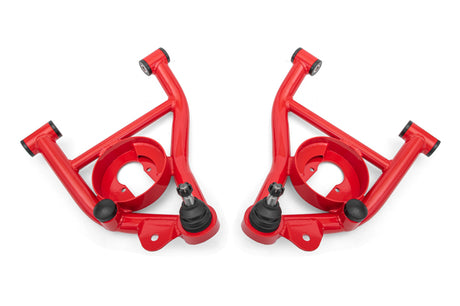 BMR 82-92 GM F-Body Non-Adj Lower A-Arms Delrin Bushings Spring Pocket - Red BMR Suspension