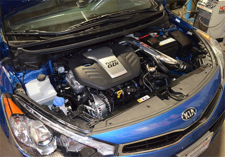 Prise d'air froid polie Injen 2014 Kia ​​Forte Koup 1,6 L Turbo 4 cylindres (convertie en prise d'air à vérin court)