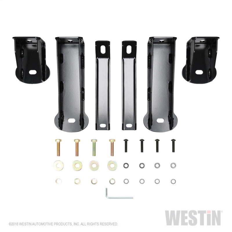 Marchepieds ovales Nerf Platinum 4 pour Chevrolet Silverado/Sierra 1500 Crew Cab 2019 de Westin - SS