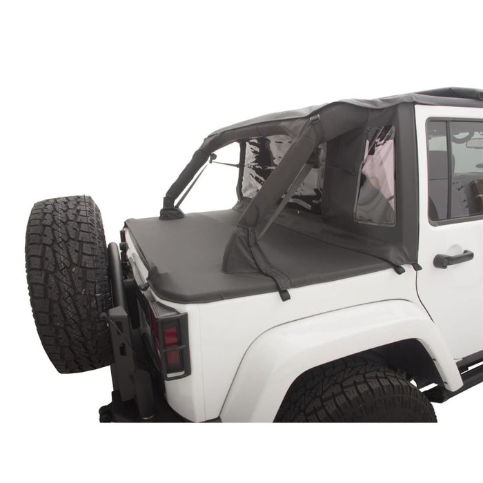 Jeep Wrangler (JK) Unlimited 4 portes Trailview 2007-2018 Rampage - Toit tonneau - Diamant noir