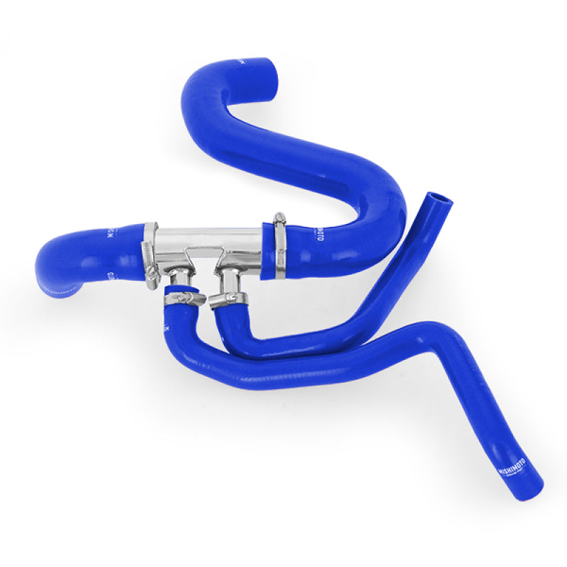 Durite de radiateur inférieure en silicone Mishimoto pour Ford Mustang GT 2015+ - Bleu