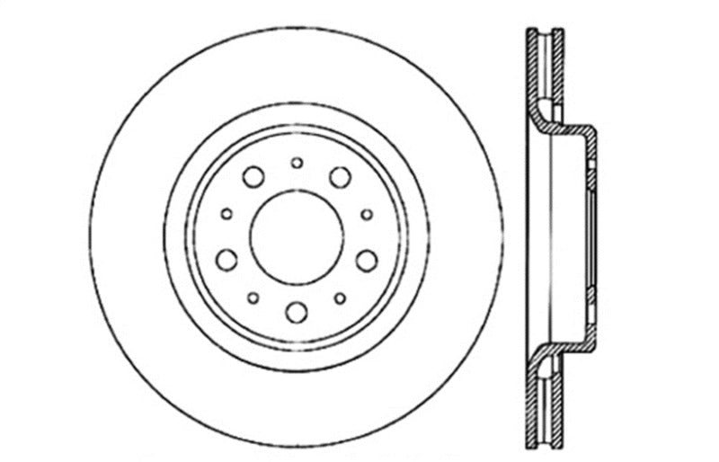 Disque de frein sport fendu et percé StopTech