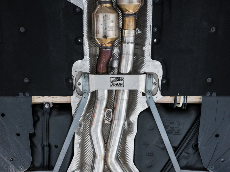 Échappement Catback AWE Tuning pour BMW F8X M3/M4 Track Edition - Embouts noirs diamantés