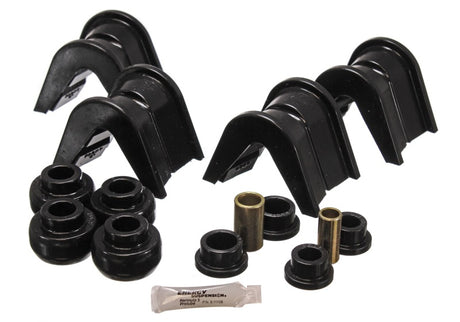 Ensemble complet de 14 bagues en C pour suspension Energy Suspension 76-77 Ford Bronco/66-72 F-100/F-150 Blk 4 Deg Offset