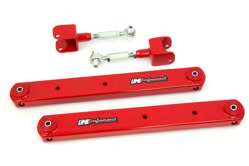 Kit de bras de suspension arrière UMI Performance 68-72 GM A-Body, entièrement en boîte, inférieurs, supérieurs réglables