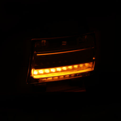 ANZO 18-19 Jeep Wrangler JL LED Chrome Clear avec signal séquentiel