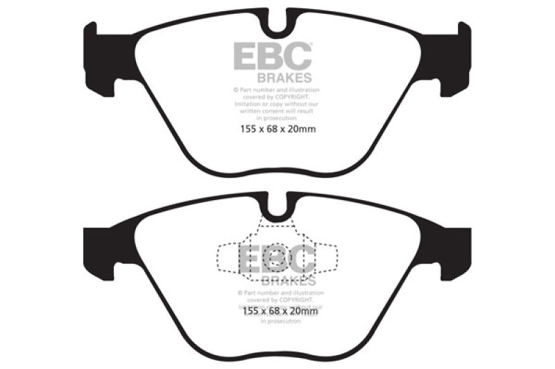 Plaquettes de frein avant EBC 13+ pour BMW X1 2.0 Turbo (28i) Yellowstuff