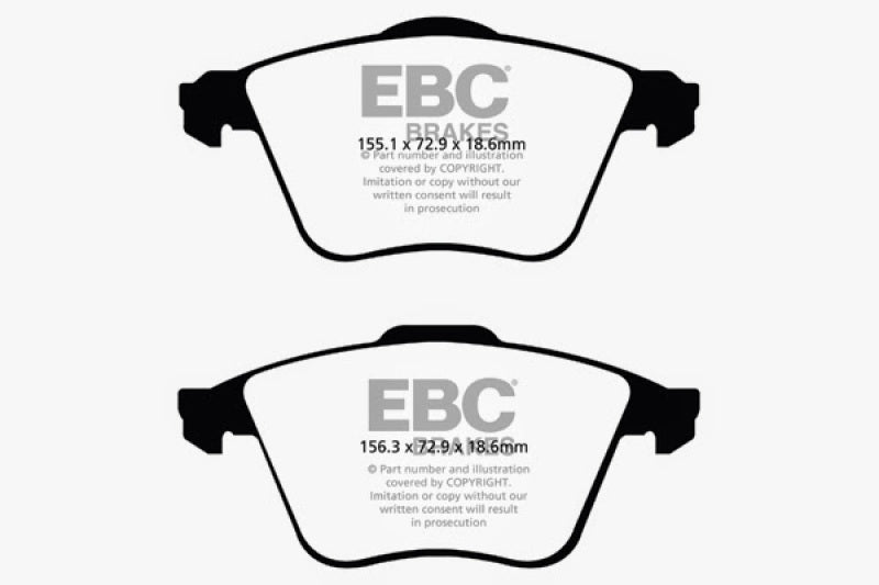 EBC 07-13 Mazda 3 2.3 Turbo Ultimax2 Front Brake Pads