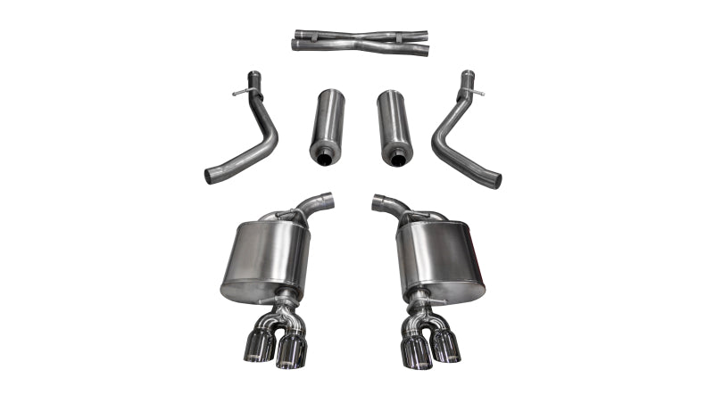 Dodge Challenger Xtreme Corsa 15-17 Cat-Back Double sortie arrière avec deux embouts Pro-Series polis de 3,5 pouces