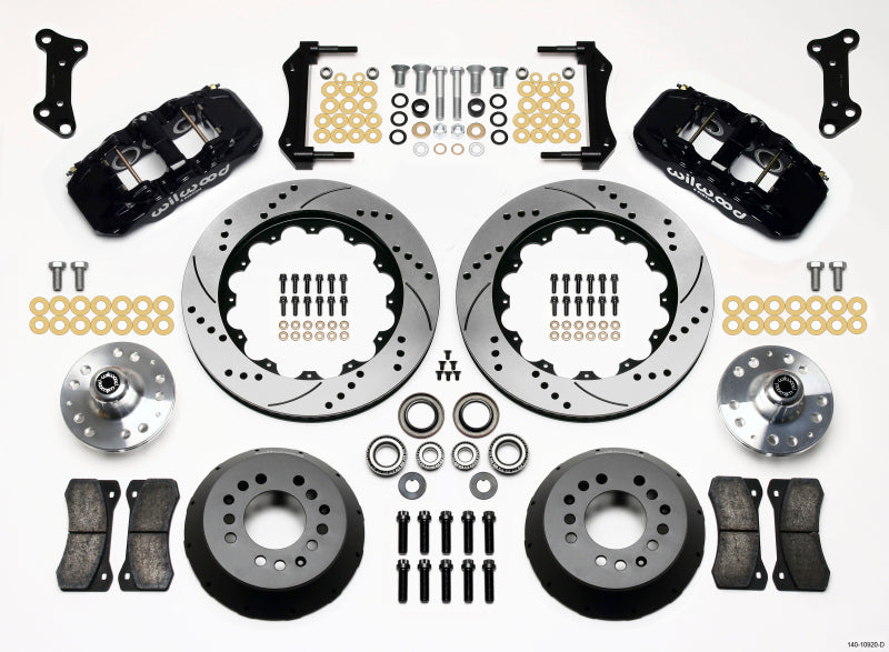 Kit moyeu avant Wilwood AERO6 14.00 percé 67-69 Camaro 64-72 Nova Chevelle