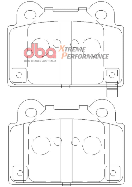 Plaquettes de frein arrière DBA 08-14 Mitsubishi EVO XP650