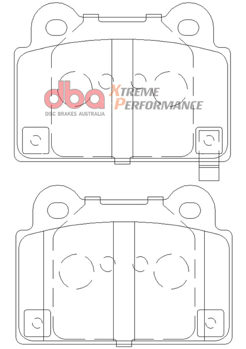 Plaquettes de frein arrière DBA 08-14 Mitsubishi EVO XP650