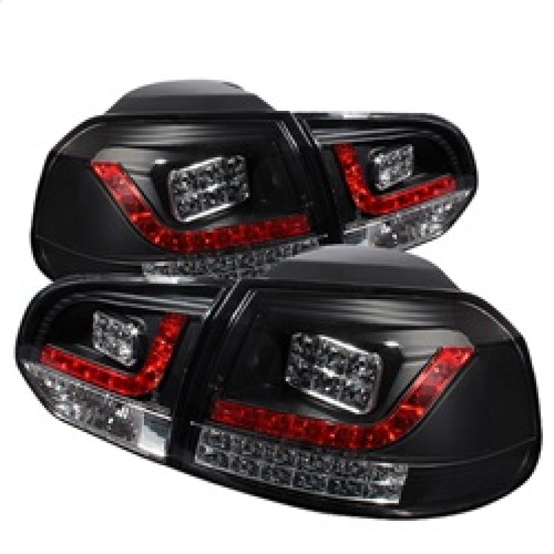 Feux arrière à LED Spyder Volkswagen Golf/GTI 10-13 Noir ALT-YD-VG10-LED-BK