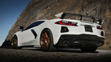 Borla 2020 Chevrolet Corvette C8 6.2 ATAK Système d'échappement 3 pouces Double embouts ronds roulés A/C chromés noirs