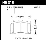Plaquettes de frein avant HPS pour Toyota Supra TT 93-98 Hawk