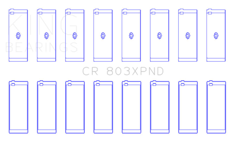 King Engine Bearings Chevrolet SBC 265ci/283ci/327ci Performance Rod Bearing Set