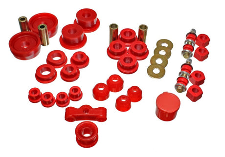 Ensemble de bagues principales Hyper-Flex rouges pour Honda Civic/CRX 84-87 Energy Suspension