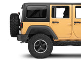 Feux arrière à LED Raxiom 07-18 Jeep Wrangler JK Axial Series - Boîtier noir (lentille fumée foncée)